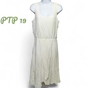 Luxology Cream Midi Dress